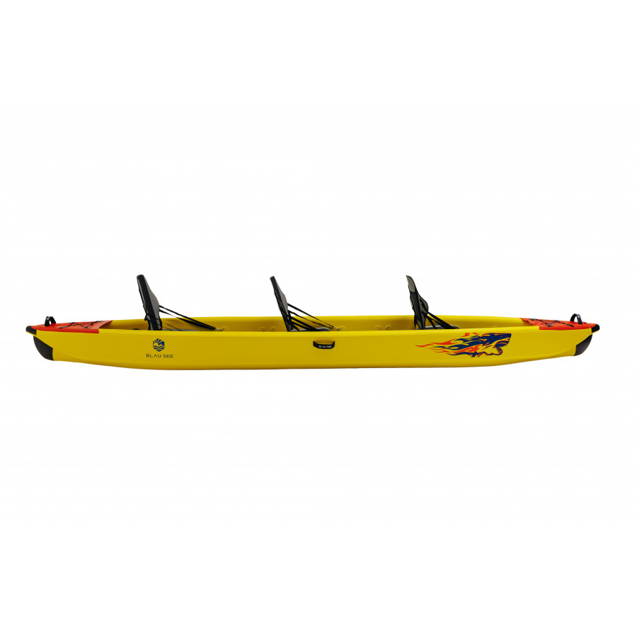 Надувной каяк трехместный Blau See Shark-3 Expedition